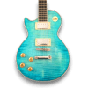 Custom Made Flame Maple Top Left Handed Ocean Water LP Style 6 Strings Electric Guitar