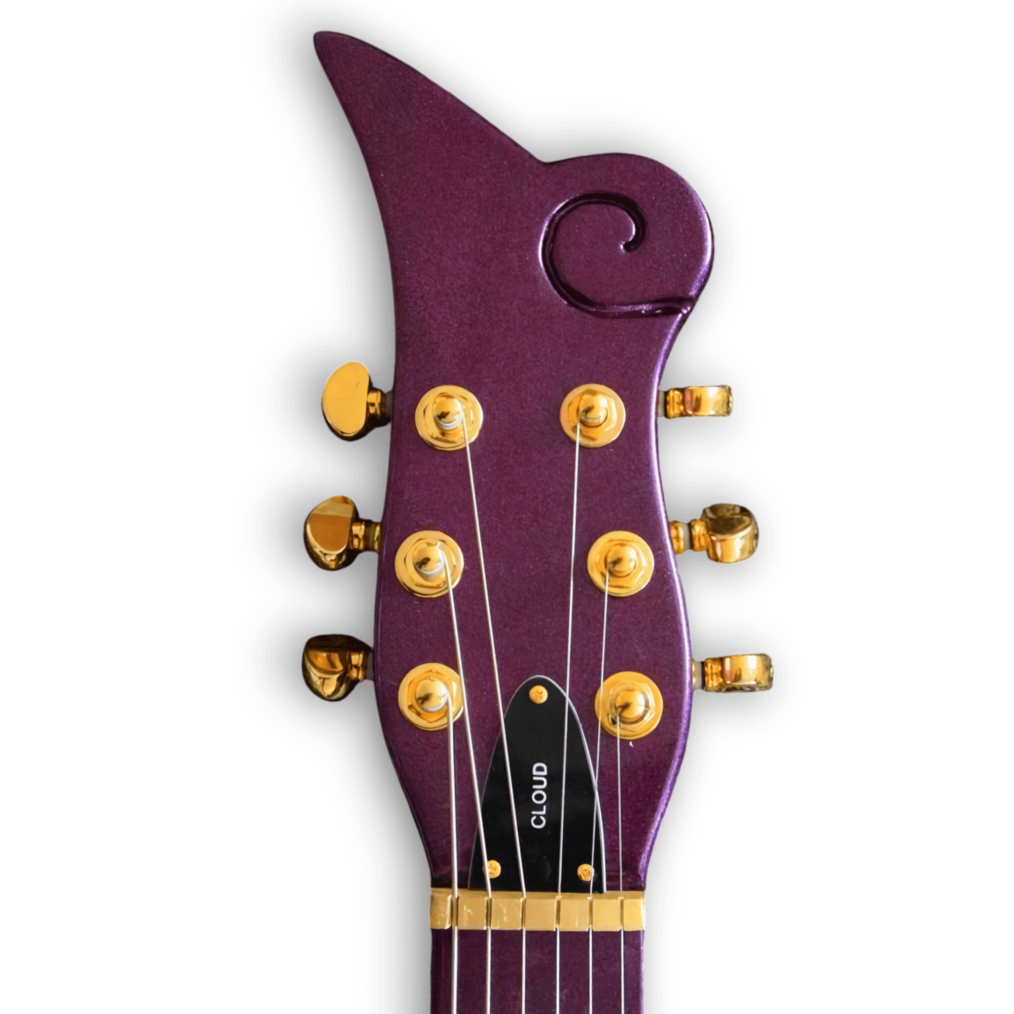 Custom Made Prince Cloud Style Purple Electric Guitar - Image 4