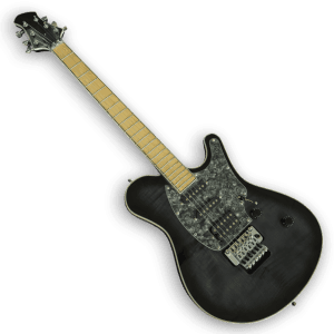 Custom Made Graphite Burst Flame Maple Top Legend Style Electric Guitar - Image 2