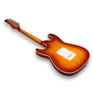 Custom Made Flame Maple Top SRV Style Stevie Ray Orange Sunburst Electric Guitar - Image 3