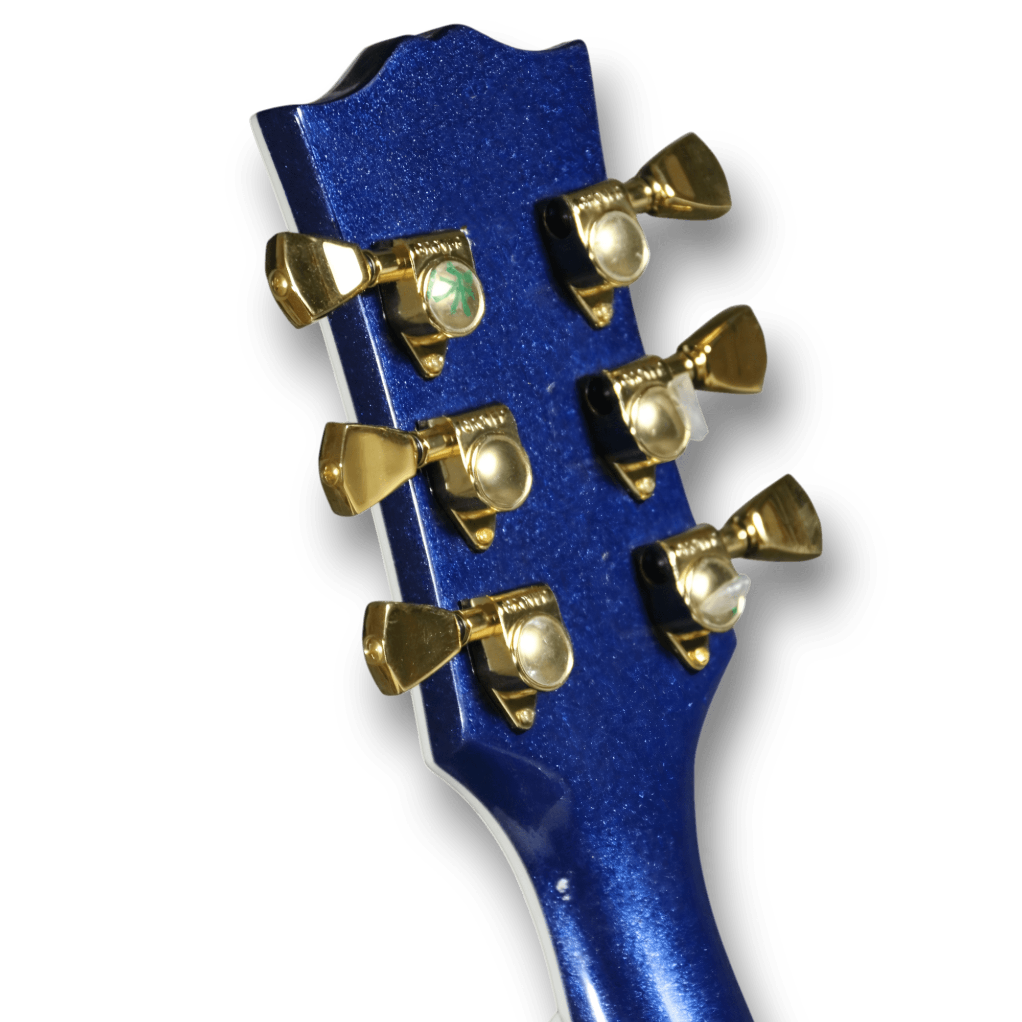 Custom Made Metallic Blue Single Cutaway Hollow Body Style P90 Pickup 6 Strings Electric Guitar - Image 3