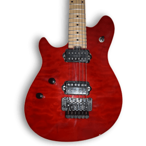 Custom Made Left Handed Transparent Red Quilted Maple Top LP Style White 6 Strings Electric Guitar - Image 2