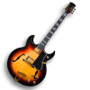 Custom Made Sunburst Kessel Double Florentine Cutaways Style 6 Strings Electric Guitar