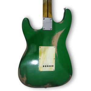 Custom Made Aged Surf Green Heavy Relic Style 6 Strings Electric Guitar - Image 6