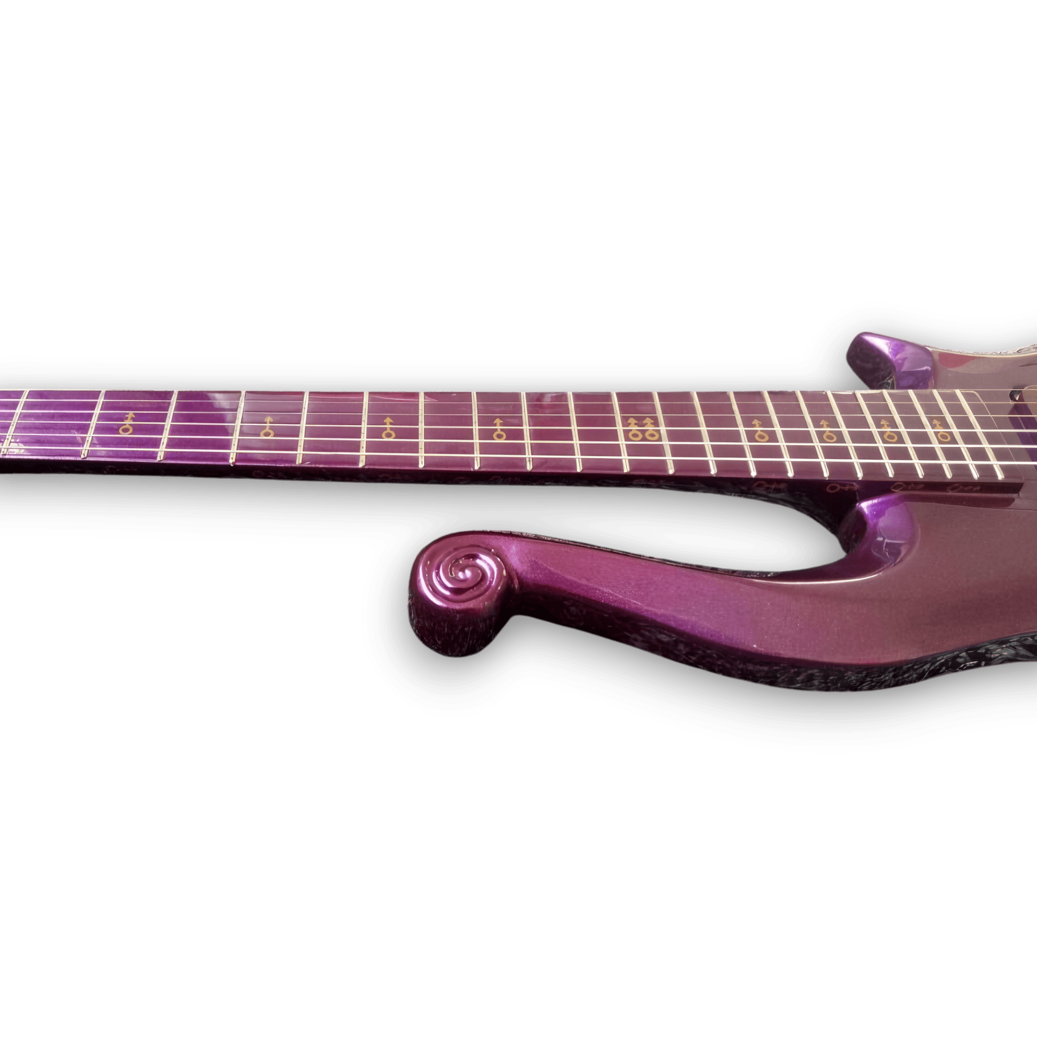 Custom Made Prince Cloud Style Purple 6 Strings Electric Guitar - Image 3