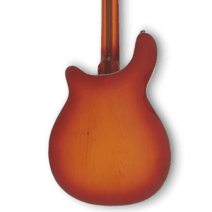 Custom Made Semi-Hollow 4005 Style Fireglo 4 String Electric Bass - Image 5
