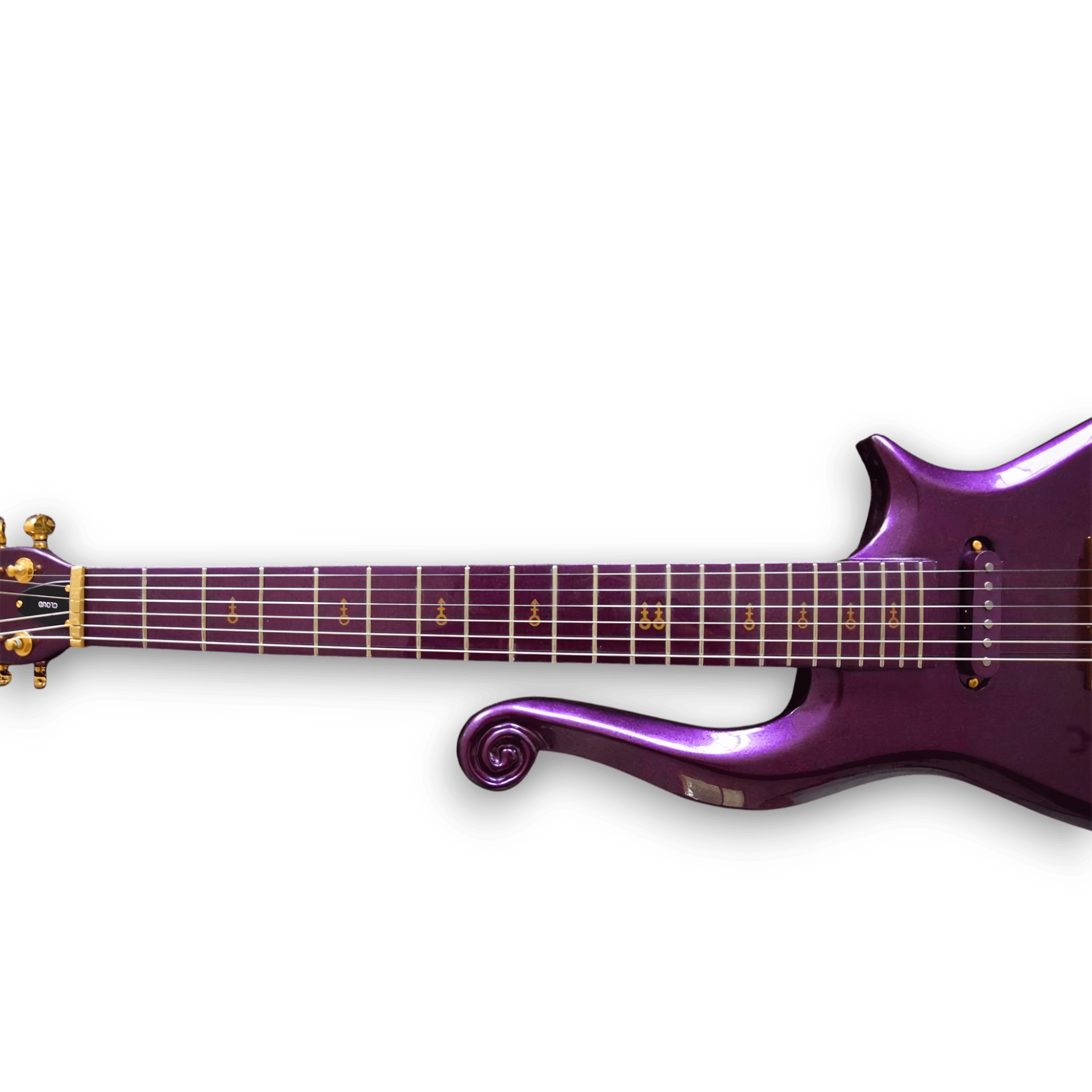 Custom Made Prince Cloud Style Purple Electric Guitar - Image 3