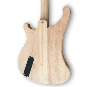 Custom Made 4004 Style Lemmy Kilmister Engraved Checkerboard Binding Neck-Through-Body 4 Strings Electric Bass - Image 4