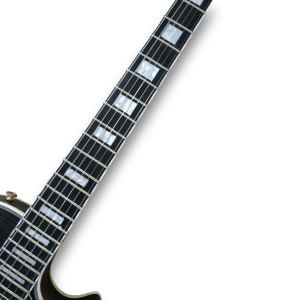 Custom Made Black Heavy Relic Cracking Painting LP Style 6 Strings Electric Guitar - Image 5
