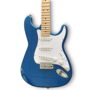 Custom Made Maple Scalloped Fretboard Blue Strat Style 6 Strings Electric Guitar