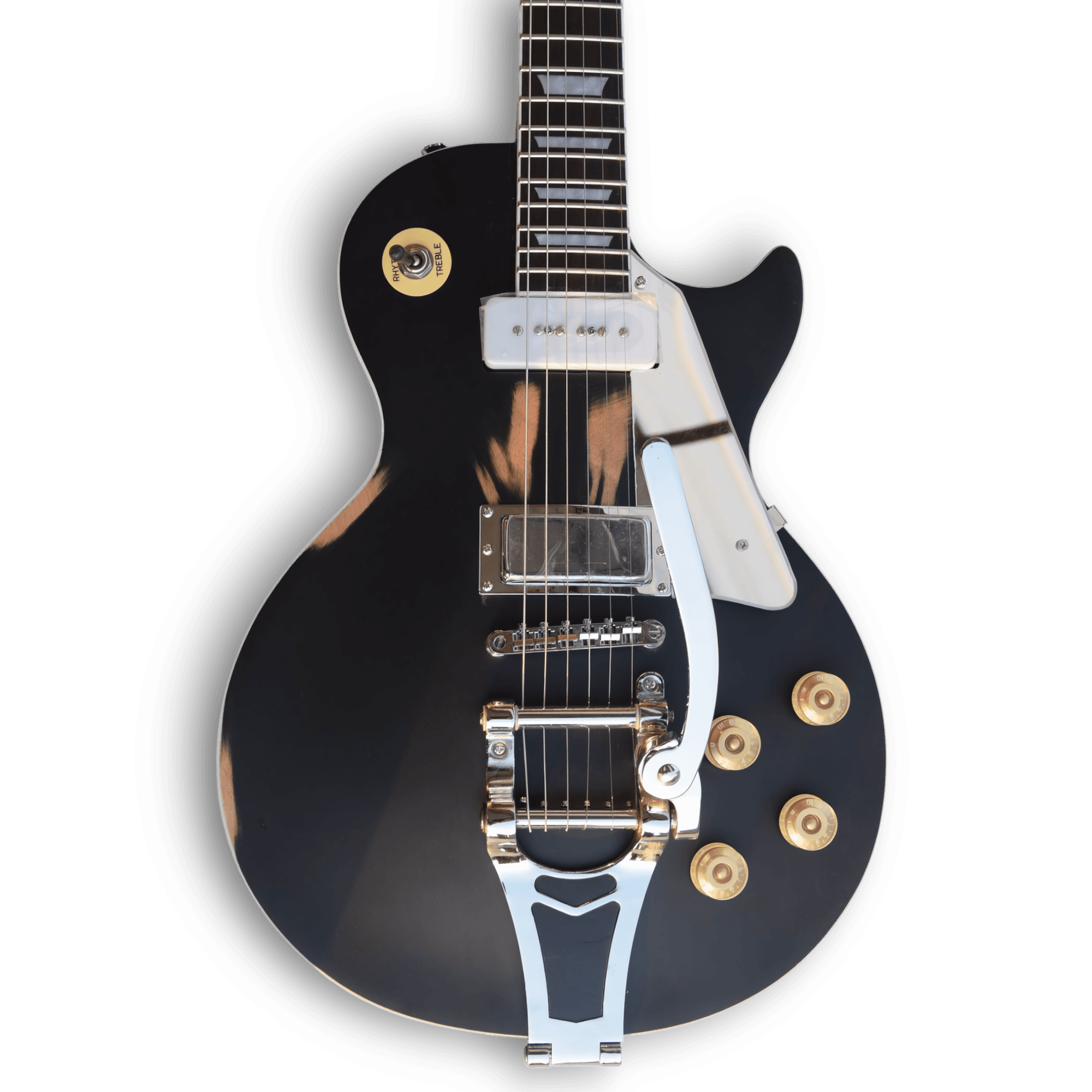 Custom Made Black Matt LP Style Electric Guitar