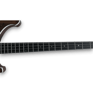 Custom Made Walnut Body 4004 Style Lemmy Kilmister Engraved Neck-Through-Body 4 Strings Electric Bass - Image 3