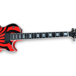 Custom Made Red Zakk Wylde LP Style Buzzsaw Electric Guitar - Image 3