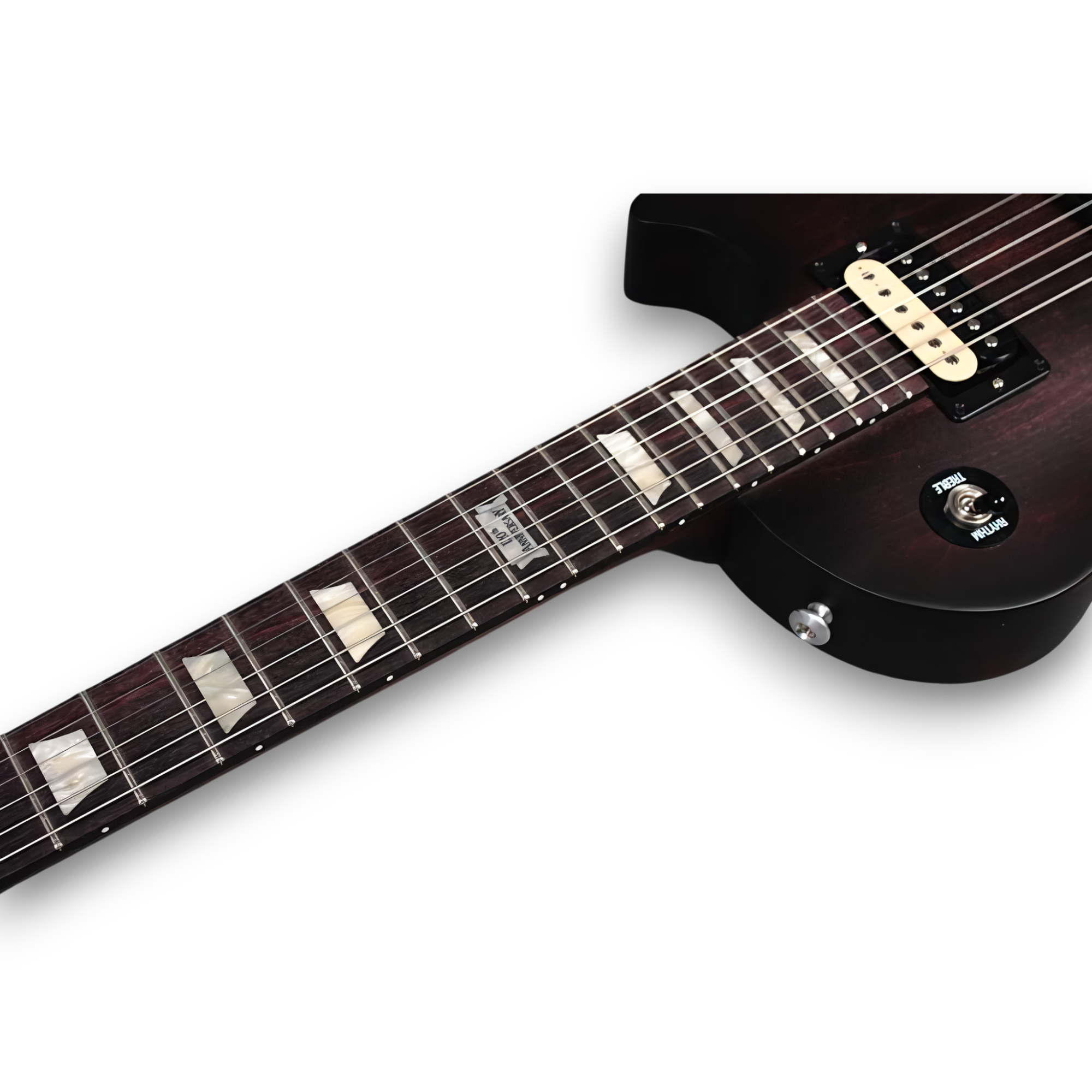 Custom Made 120th Chocolate Satin LP Style 6 Strings Electric Guitar - Image 2