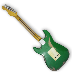 Custom Made Aged Surf Green Heavy Relic Style 6 Strings Electric Guitar - Image 5