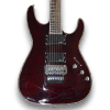 Custom Made 6 Strings Dark Red Quilted Maple Top Electric Guitar