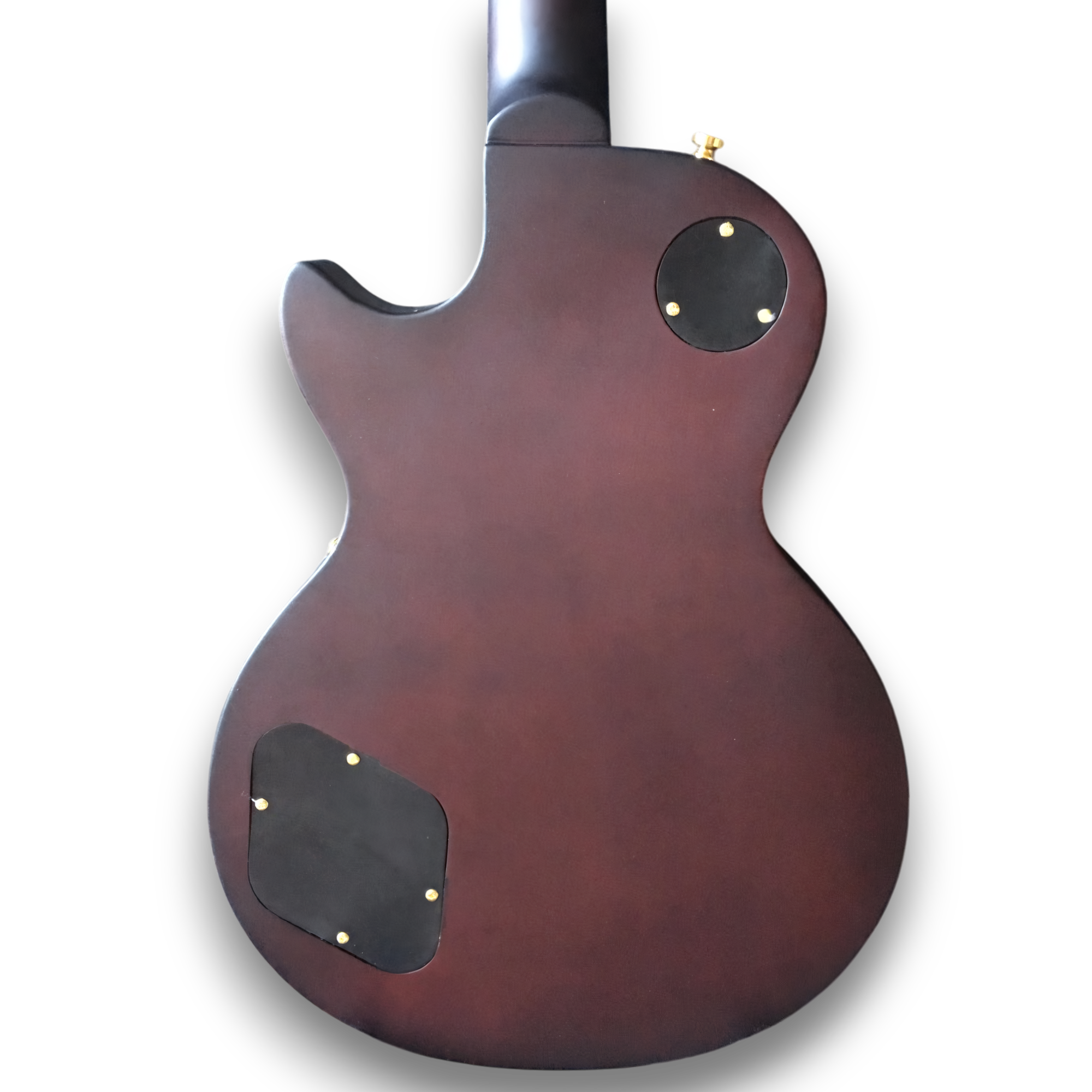Custom Made LP Style 6 Strings Gray Diamond Plate Electric Guitar - Image 6
