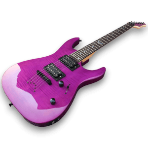 Custom Made Purple Flame Maple Top 6 Strings Electric Guitar - Image 2