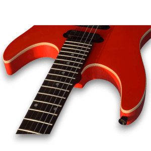 Custom Made Red Headless Style 6 Strings Electric Guitar - Image 3