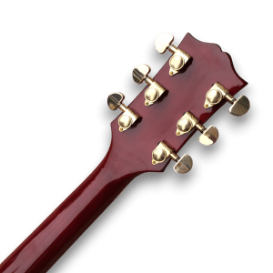 Custom Made Red Hollow Body 6 Strings Electric Guitar - Image 9