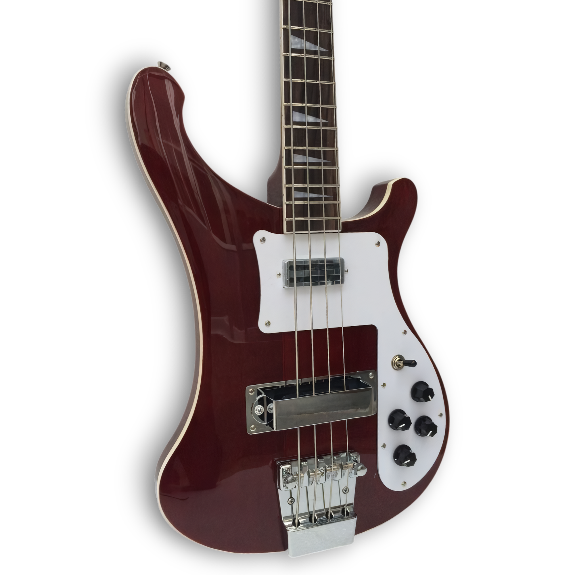 Custom Made Burgundyglo Wine Red Color 4003 Style 4 Strings Electric Bass