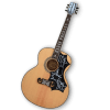 Custom Made Elvis Acoustic Guitar SJ200 Style Natural Wood Acoustic Guitar