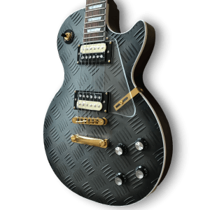 Custom Made Gray LP Style 6 Strings Electric Guitar - Image 2