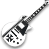 Custom Made Iron Cross Hetfield Style Snow White Guitar Electric Guitar