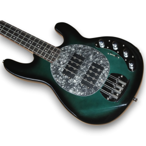 Custom Made Green Black Burst Style 4 Strings Electric Bass
