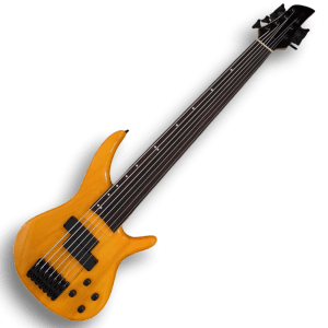 Custom Made Fretless 7 Strings Natural Finish Electric Bass - Image 2