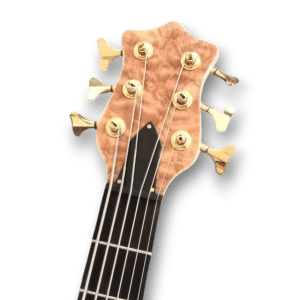 Custom Made Quilted Maple Top 6 String Electric Bass Guitar - Image 3