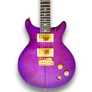 Custom Made SE Purple Color Flame Maple Top Custom Style Electric Guitar - Image 2