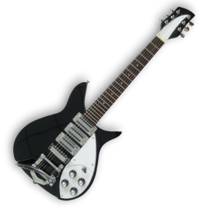 Custom Made Black 325 Style Tremolo 6 Strings Electric Guitar