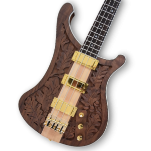 Custom Made 4004 Engraved Lemmy Kilmister Style Neck-Through-Body 4 Strings Electric Bass