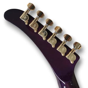 Custom Made Purple Flame Maple Top Explorer Style 6 Strings Electric Guitar - Image 6