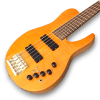 Custom Made Imperial Style 5 Strings Bass Flamed Maple Top Neck Through Electric Bass