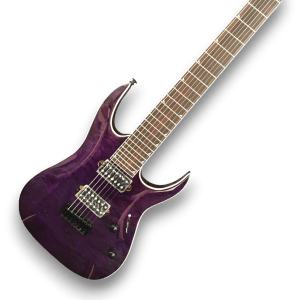 Custom Made Purple Quilted Maple Top 7 Strings Electric Guitar - Image 2