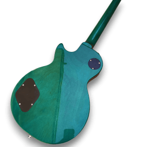 Custom Made Seafoam Slash Snakepit LP Style Flame Maple Top Snake Fretboard Inlay Electric Guitar - Image 5
