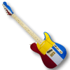 Custom Made Buck Owens Tele Style Blue Red Silver Sparkle 6 Strings Electric Guitar