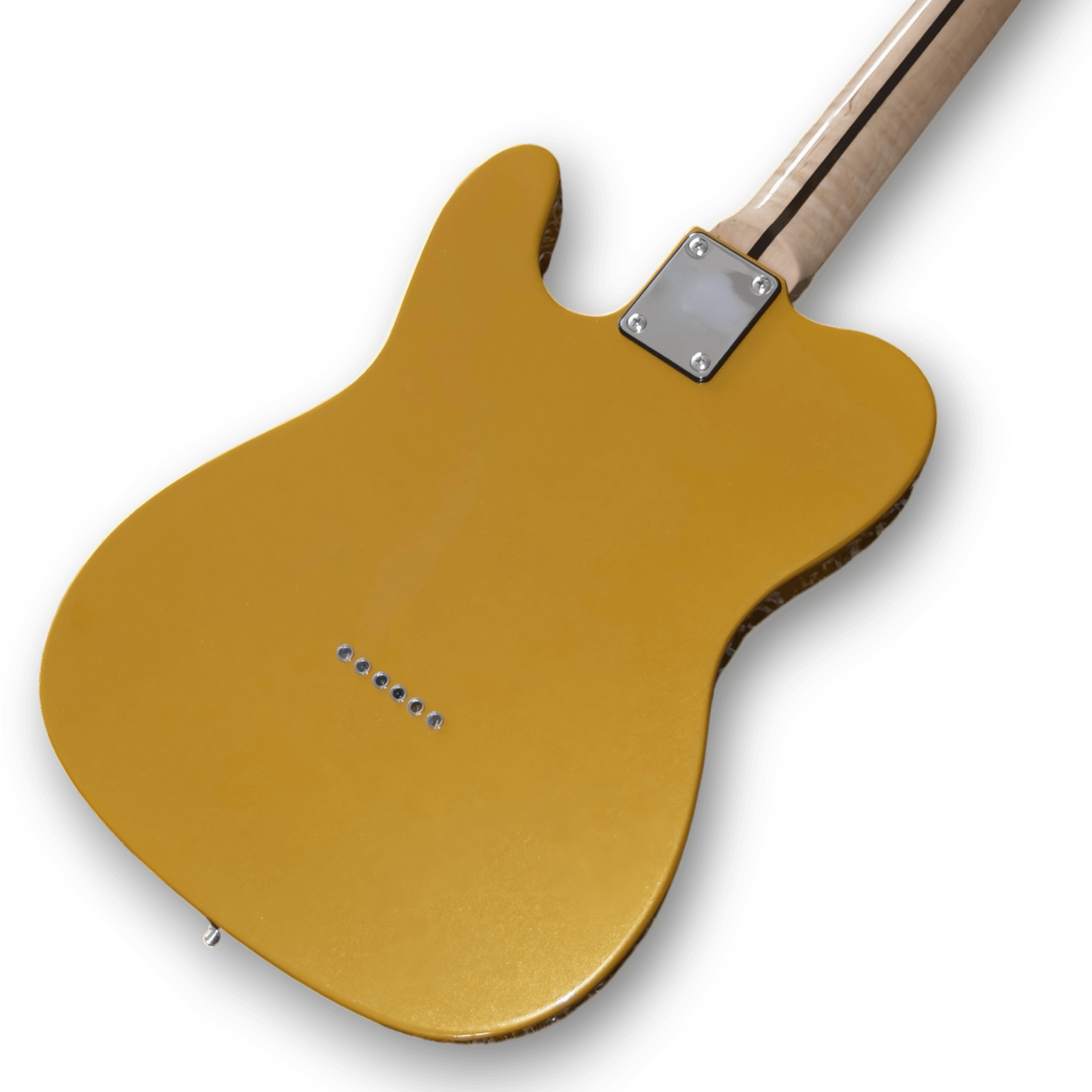Custom Made Danny Gatton Style Golden 6 Strings Electric Guitar - Image 5