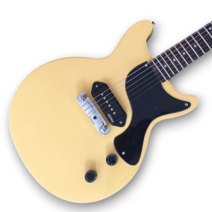 Custom Made Joe Armstrong Style Double Cut TV Yellow P90 6 Strings Electric Guitar