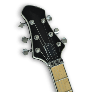 Custom Made Graphite Burst Flame Maple Top Legend Style Electric Guitar - Image 3