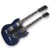 Custom Made Bule SG Style 1275 Double Neck Don Felder Electric Guitar 12 & 6 Strings
