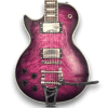 Custom Made Left Handed LP Style Purple Burst Quilted Maple Top Electric Guitar