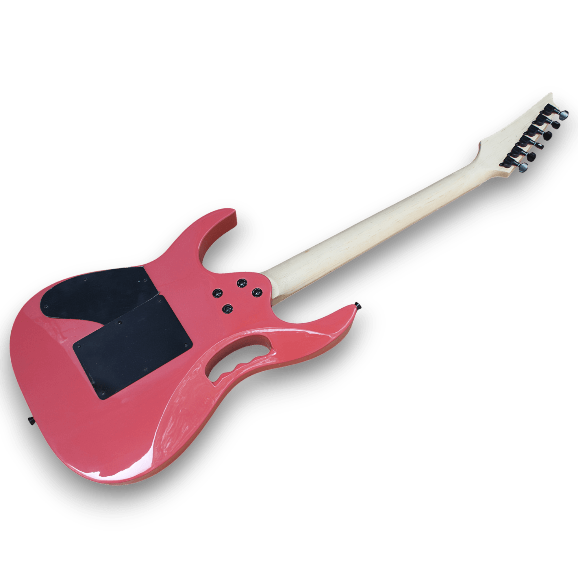 Custom Made Steve Vai Style Shocking Pink Style 6 Strings Electric Guitar - Image 5