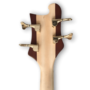 Custom Made 4004 Style Lemmy Kilmister Engraved Checkerboard Binding Neck-Through-Body 4 Strings Electric Bass - Image 5