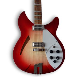 Custom Made Fireglo Color 360 Style Semi-Hollow Body 12 String Electric Guitar