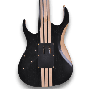 Custom Made Neck Through 6 Strings Black Matt Finish Electric Guitar - Image 5
