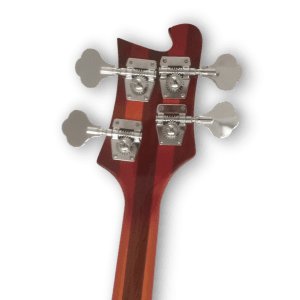 Custom Made Semi-Hollow 4005 Style Fireglo 4 String Electric Bass - Image 6