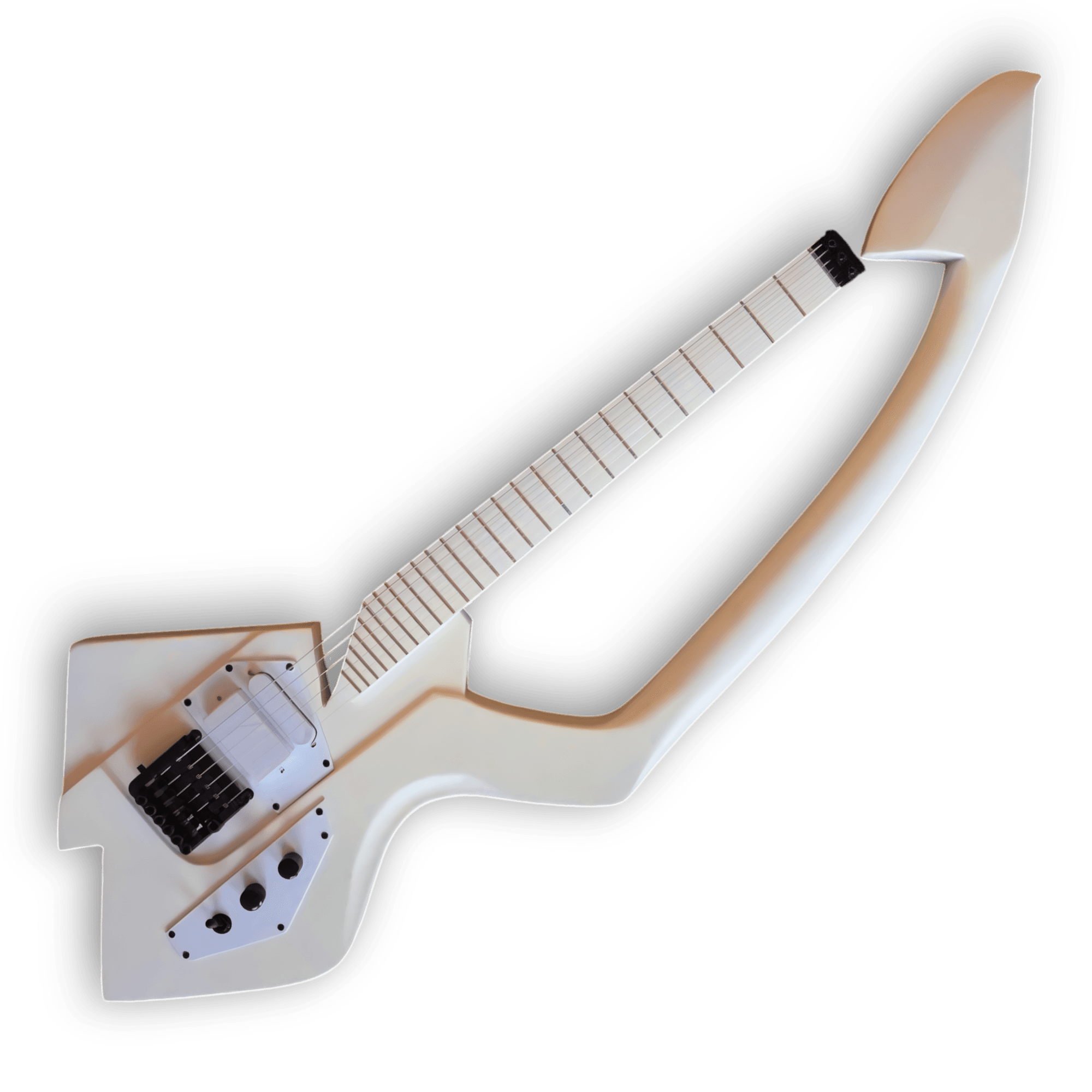 Custom Made Prince Model C Style White 6 Strings Electric Guitar